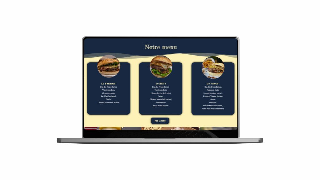 site les bibi's burger, LYON Eats application, outil et solution de commande en ligne clic & collect réservation et livraison création de site web et community manager spécialisé pour les restaurants et métiers de bouche création de contenu vidéos et photos site web à emporter