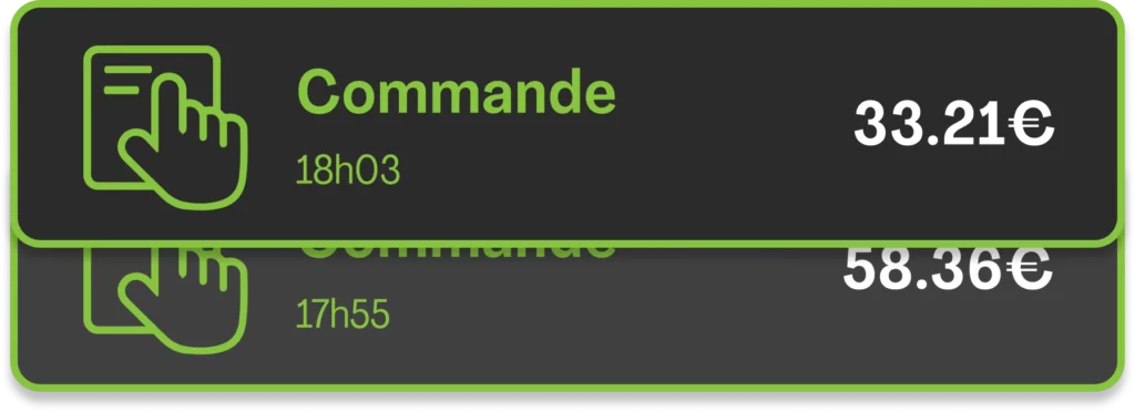 Notification de réception de commande en ligne en temps réel sur le logiciel de restauration Lyon Eats